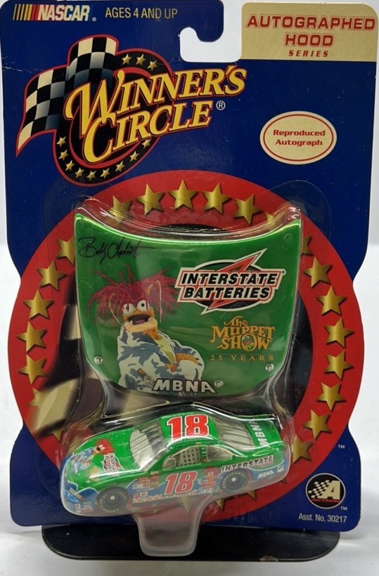 Winners Circle Bobby Labonte #18 NASCAR Diecast Car Autograph Hood Series Muppets