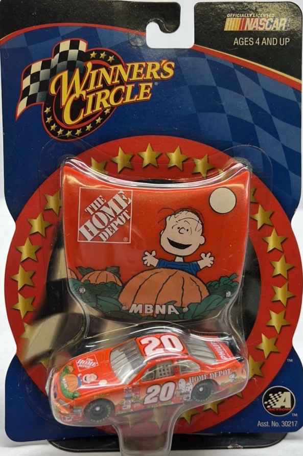 Winners Circle Tony Stewart #20 NASCAR Diecast Car Peanuts Pumpkin Home Depot MBNA