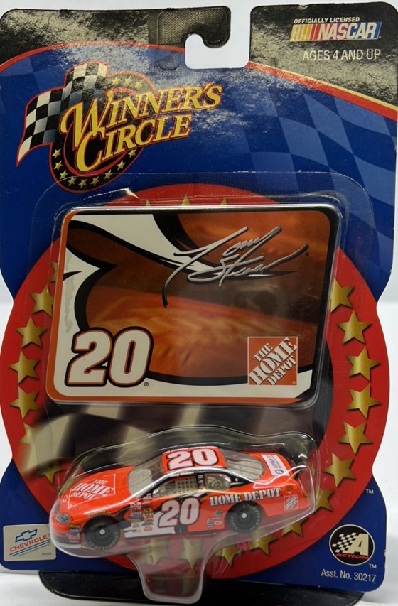 Winners Circle Tony Stewart #20 NASCAR Diecast Car Home Depot Signature Hood Series