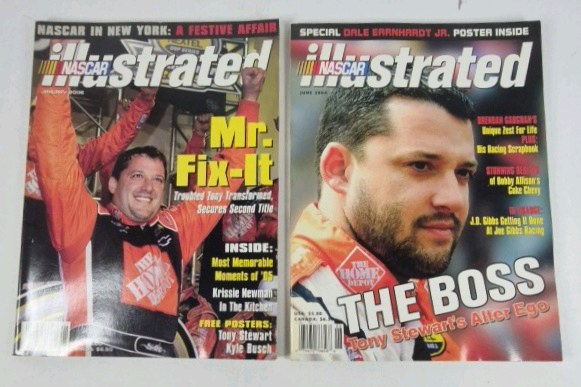 NASCAR Illustrated Magazine Tony Stewart Cover Issues Racing Lot