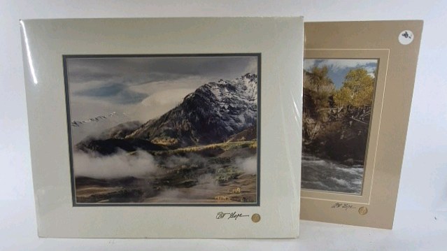 Art Gore Signed Photograph Lot Mountain Landscape Cabin Stream Prints Colorado