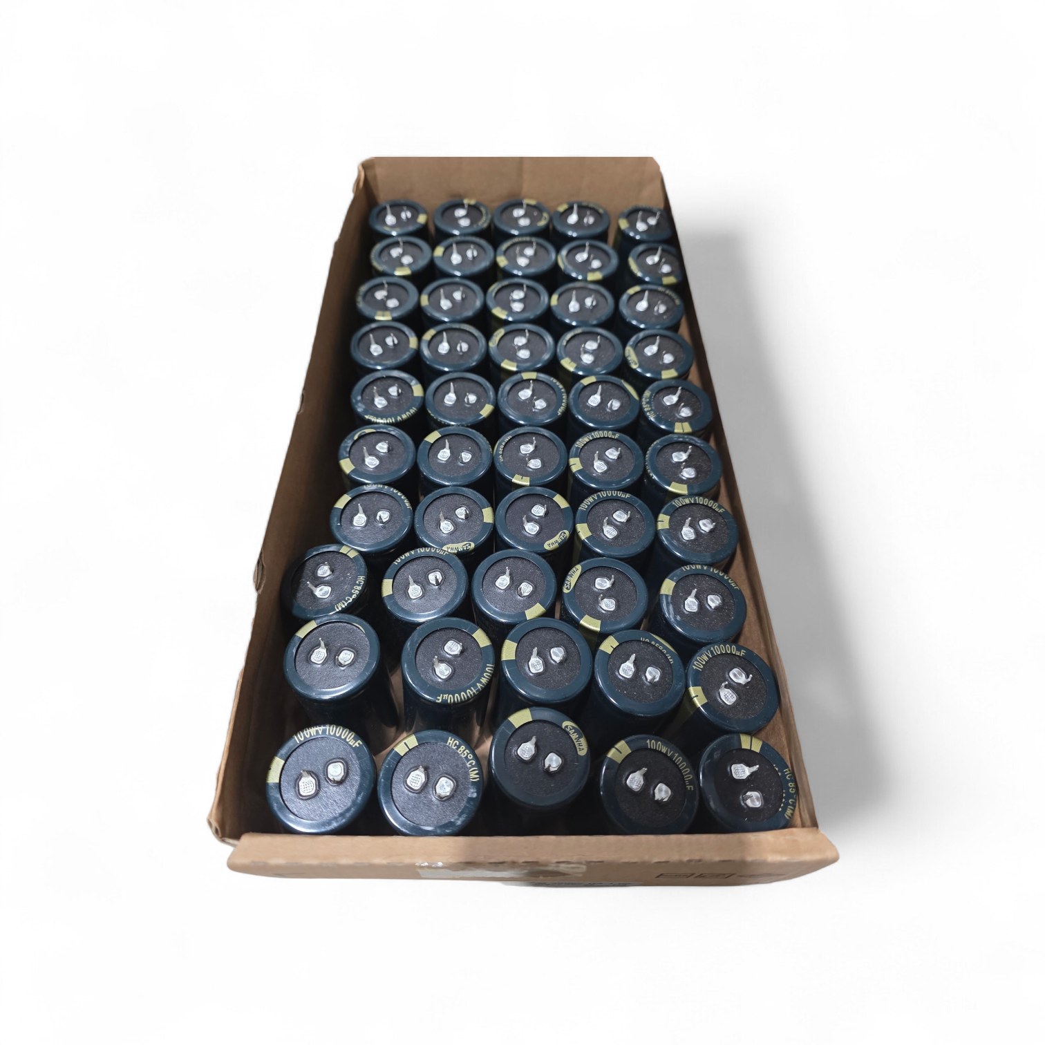 NOS Surplus Samwha HC Label Number 07085-20-06008 00050 100WV 10000uF Electrolytic Capacitors 35x65mm - 50 Pcs - HC 2A 109 M 35065 HA 1 00