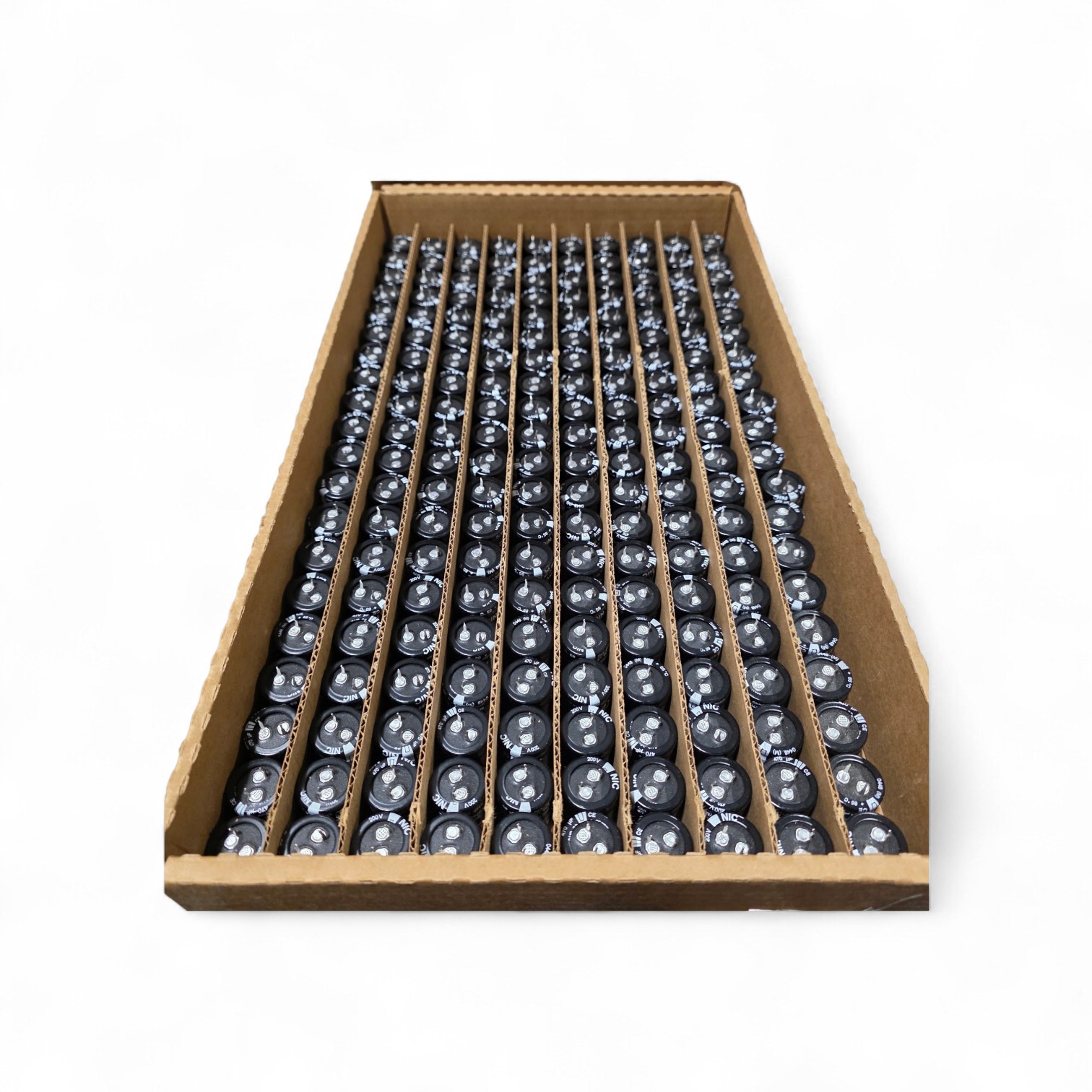 NOS Surplus NIC Components NRLM471M200V25X30 Electrolytic Capacitors 200V 470uF 25x30 - Qty 200