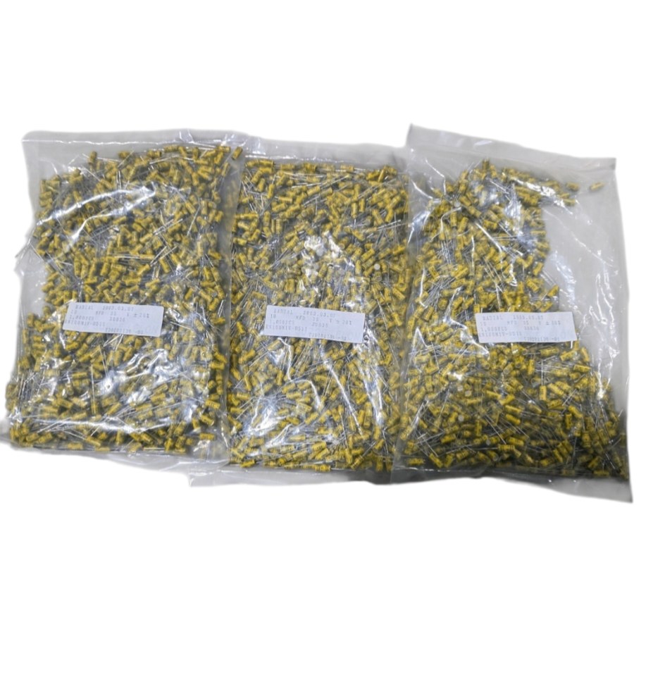 NOS Surplus Radial Capacitors RN100M1V-0511 10uF 35V �20% - 3,000 Pcs