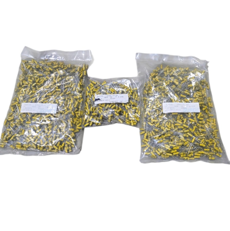 NOS Surplus Radial Capacitors SRN100M1V-0511 10uF 35V �20% - 2,302 Pcs