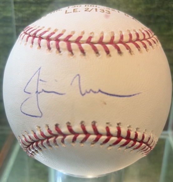 Justin Morneau MVP Autographed Baseball 2006 Minnesota Twins (stand included) w COA