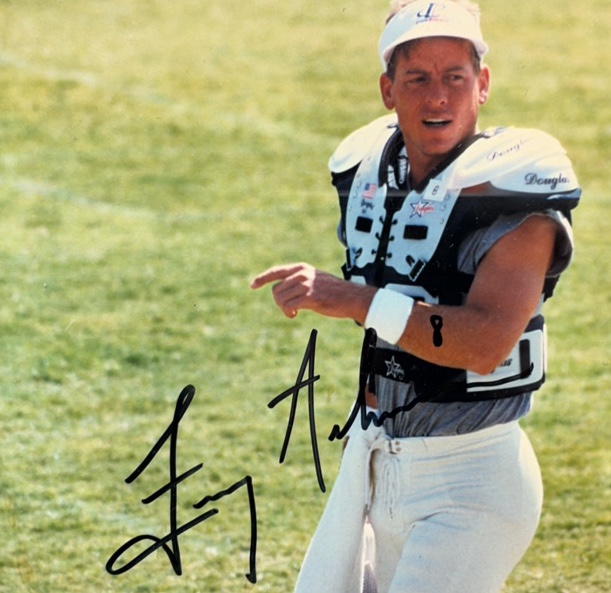 Troy Aikman Autographed 8 x 10 Framed Photo #8 Dallas Cowboys