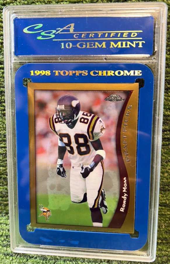 Topps 1998 Chrome Randy Moss ROOKIE #35 SGC GEM 10 MINT RARE