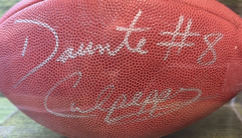 Daunte Culpepper Autographed NFL Official Wilson Football #8 Minnesota, Minnesota Vikings QB COA