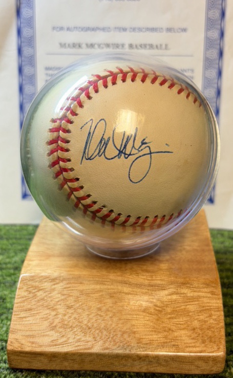 Mark McGuire Autographed Baseball St. Louis Cardinals wCOA