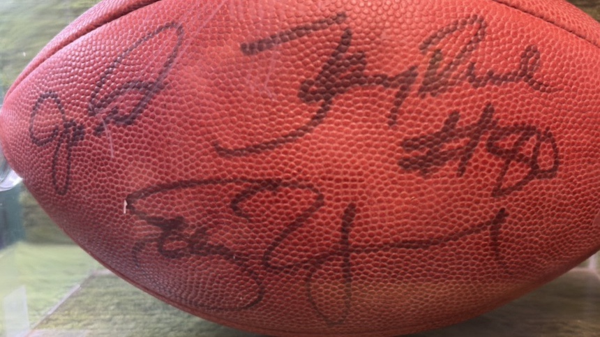 Joe Montana, Jerry Rice, and Steve Young Autographed Football with COA NFL Official Football -VERY COOL!!!