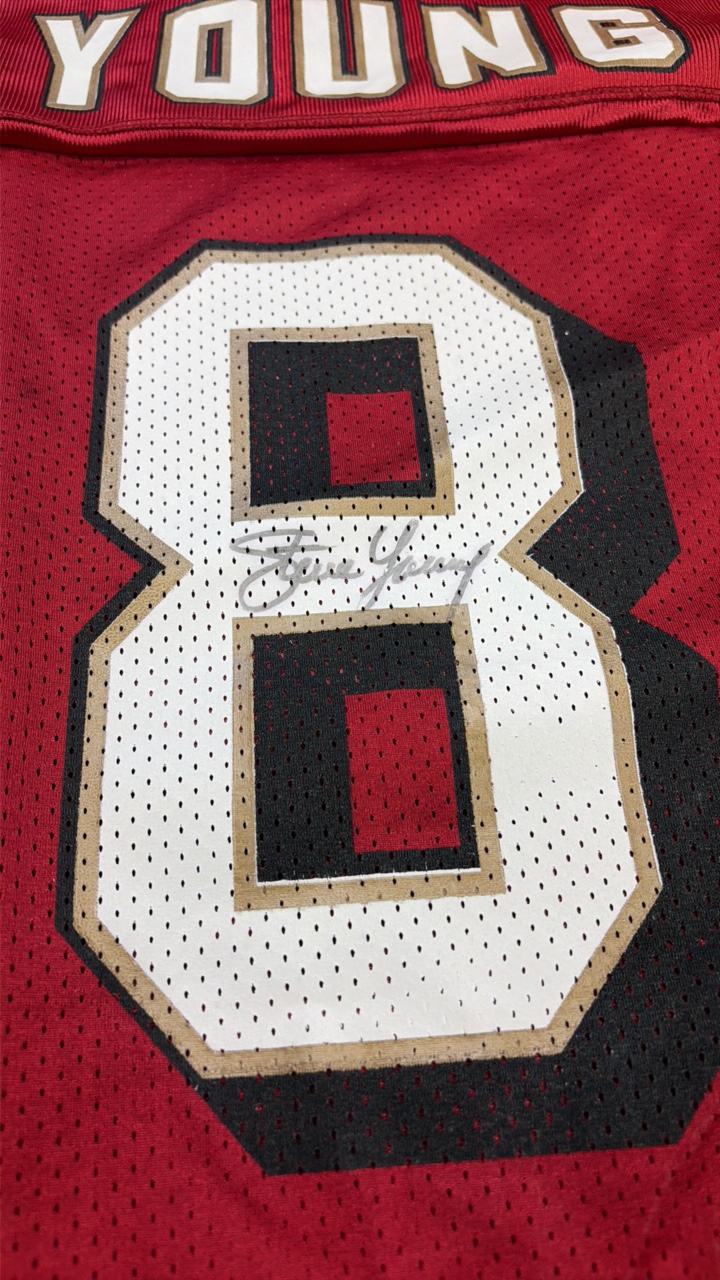 Steve Young Autographed San Francisco 49ers NFL Jersey- wCOA