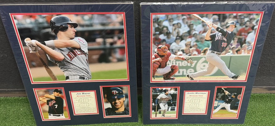 MINNESOTA TWINS 2008  Matted Art Joe Mauer & Justin Morneau 16 x 20