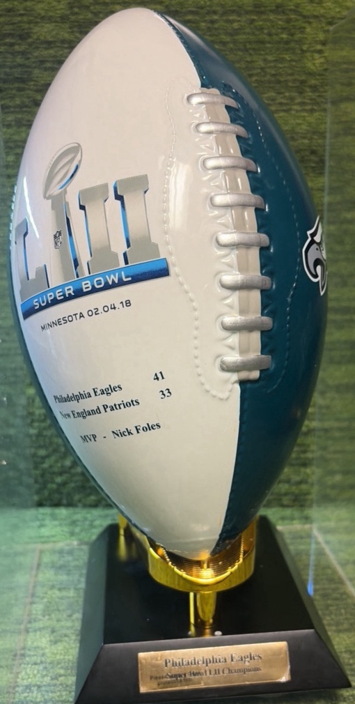 Philadelphia Eagles Super Bowl LII Commemorative Trophy from Minnesota 02.04.18