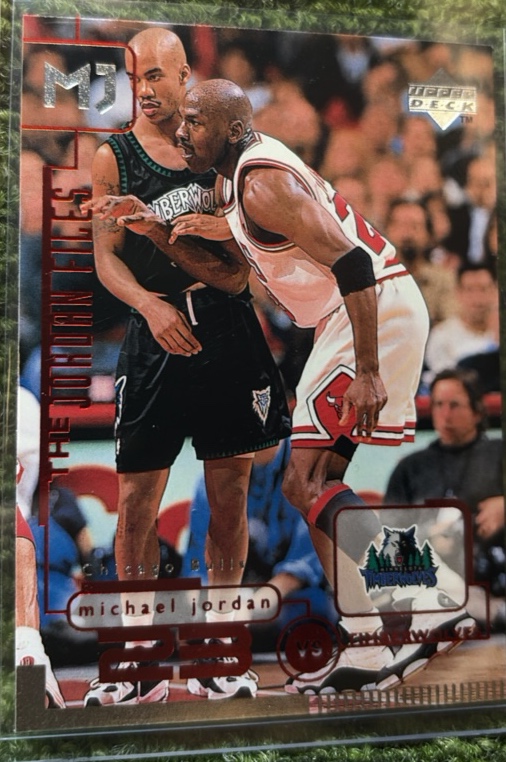 1998-99 Upper Deck The Jordan Files Michael Jordan #150 Chicago Bulls vs Stephon Marbury