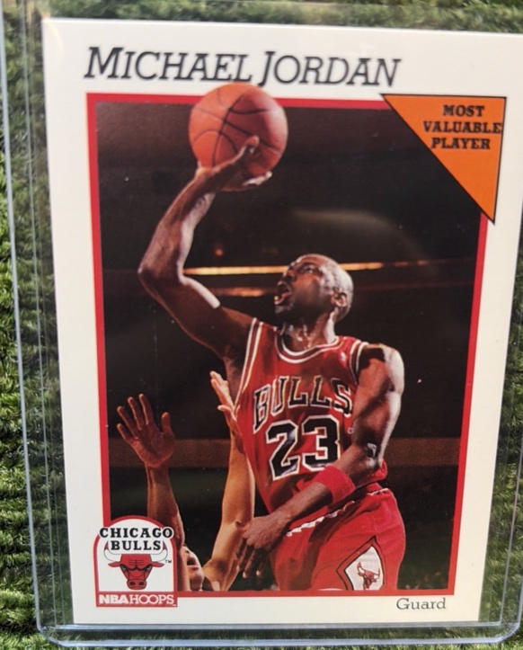 1991-92 NBA HOOPS Michael Jordan #30 MVP Chicago Bulls