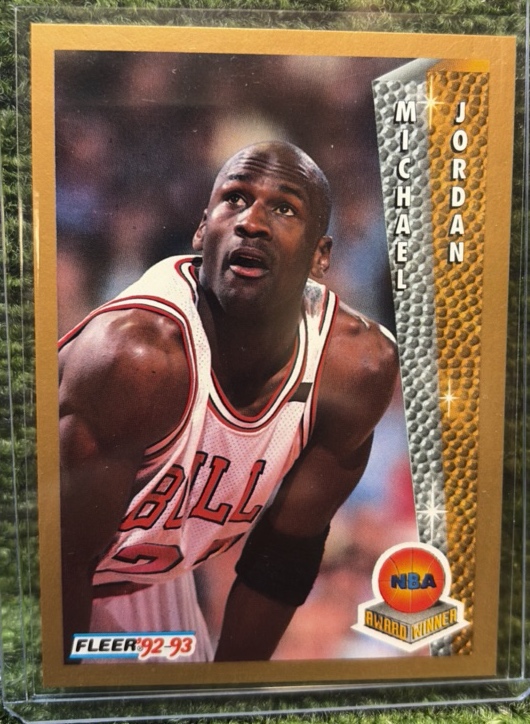 1992-93 Fleer Basketball # 246 Michael Jordan NBA MVP & NBA Finals MVP