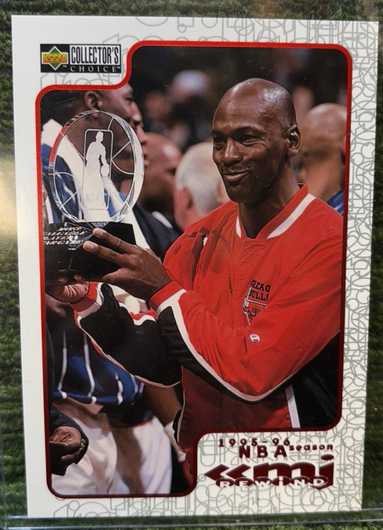 1997 Collectors Choice Michael Jordan MJ Rewind Basketball Card #R11 Bulls HOF JUMBO CARD