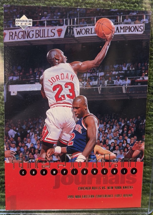1997 Upper Deck Michael Jordan The Jordan Championship Jumbo (3 12 x 5 )