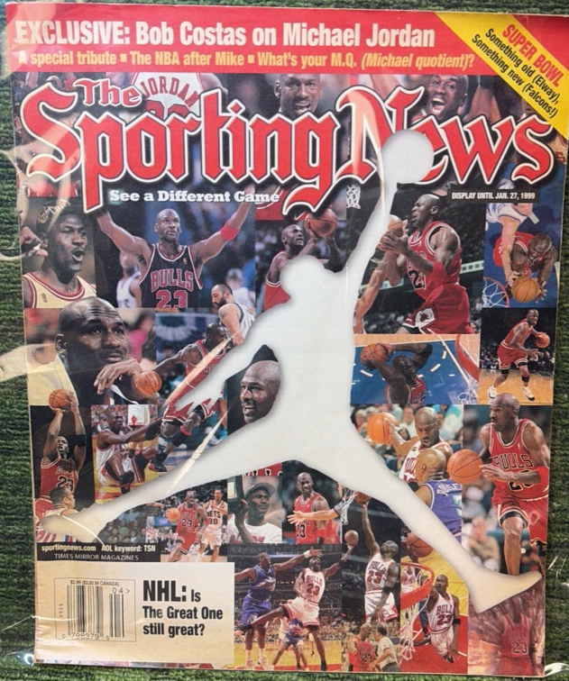 Michael Jordan Cover January 25 1999 The Sporting News Magazine Bob Costas