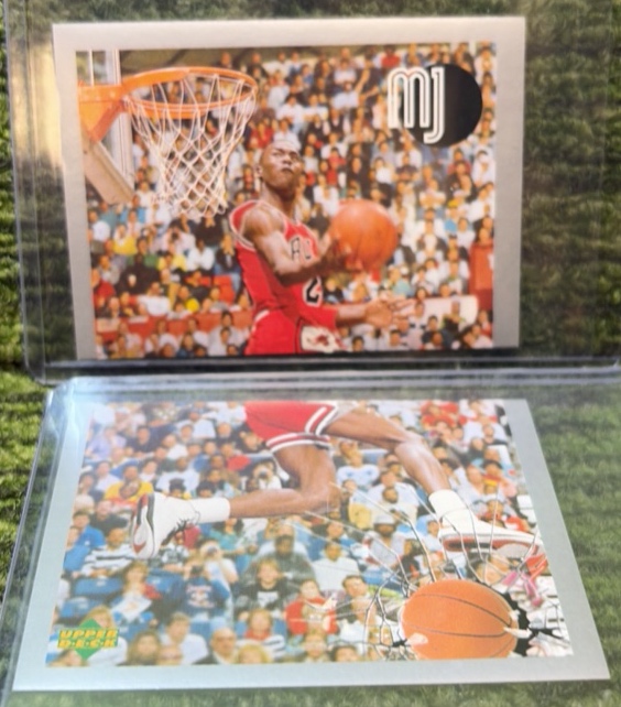 1998 MICHAEL JORDAN Upper Deck Complete Set MINI STICKERS #MJ-94 & MJ-95