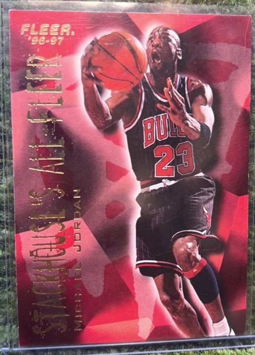1996-97 Fleer Michael Jordan STACKHOUSE All-Fleer 4 of 12 NBA Basketball