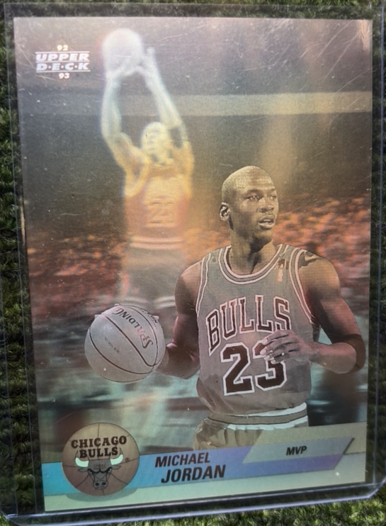 1992 Upper Deck Award Winners Holograms Michael Jordan #AW9 Chicago Bulls