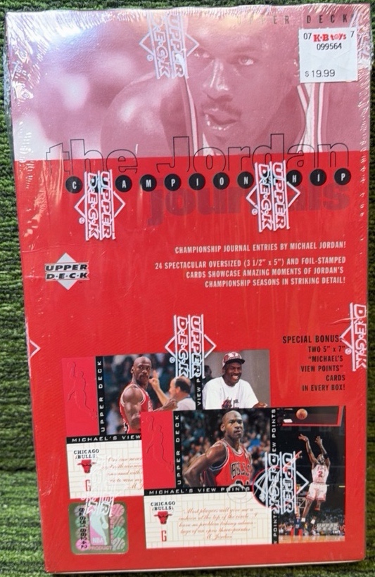 1997 Michael Jordan Basketball Upper Deck Championship Journals Box 26 Total Cards -Sealed Brand New !
