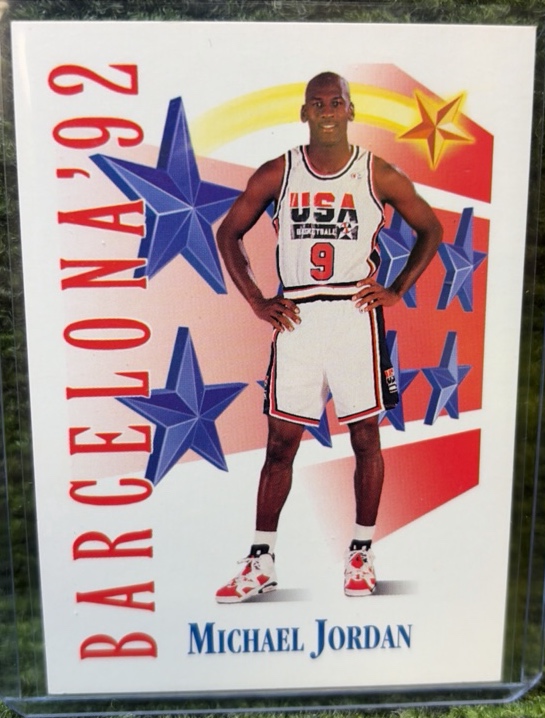 1992 SkyBox Michael Jordan Barcelona 92 USA Basketball Team #534 Card Very Nice