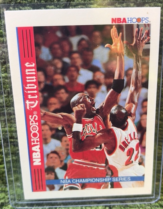 1992-93 Hoops NBA Championship Series Inserts Michael Jordan Chicago Bulls #TR1