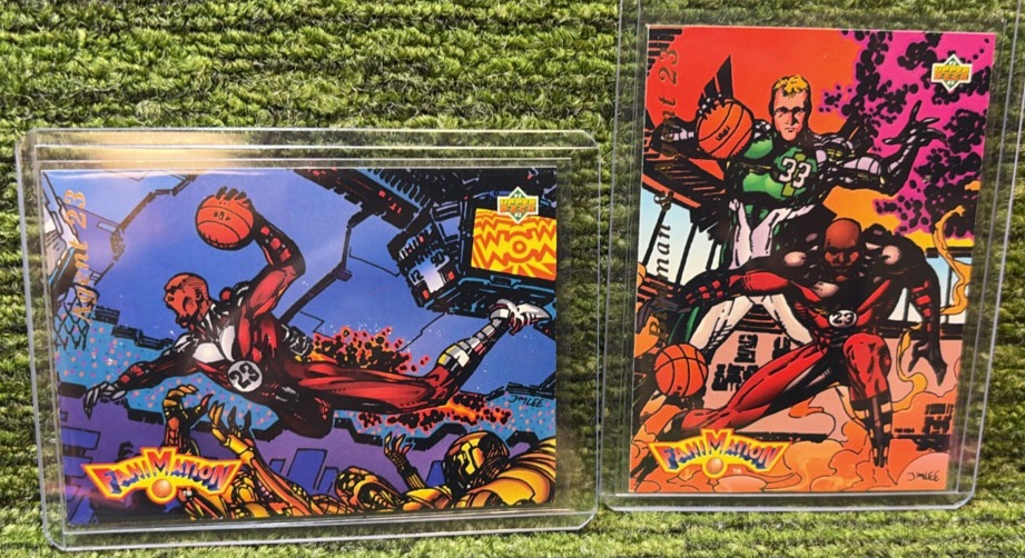 1992-93 Upper Deck - FaniMation Michael Jordan, Larry Bird #510 & Agent 23-Both