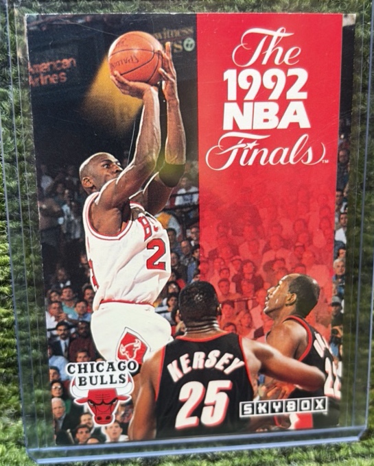 SkyBox 1992 NBA Finals Michael Jordan Most Valuable Player #314 Bulls Blazers
