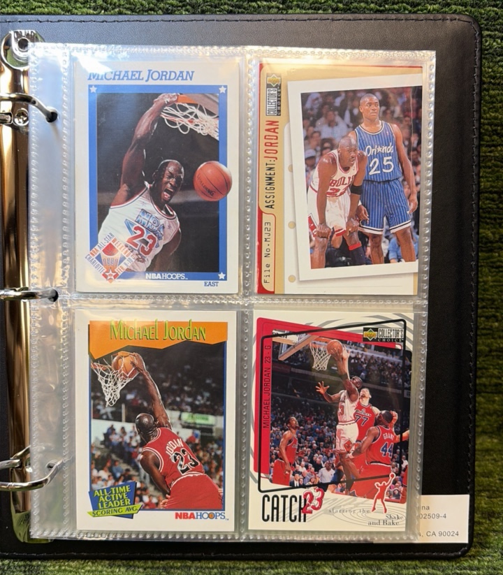 40 Card Michael Jordan Binder Lot- Chicago Bulls- Nice Binder!