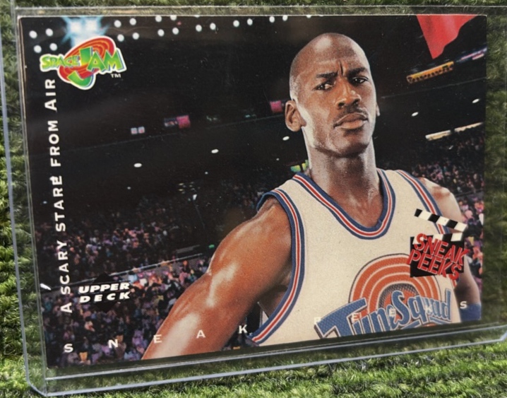1996 Upper Deck Space Jam #56 Michael Jordan A Scary Stare From Air Sneak Peeks