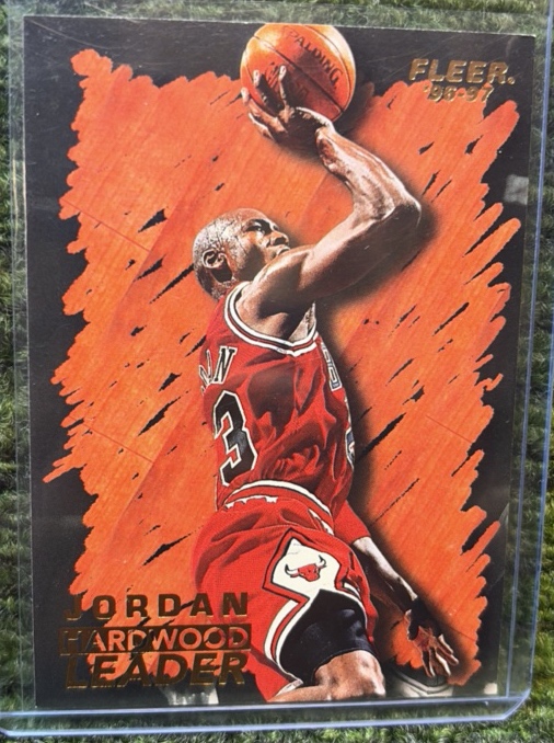 1996-97 Fleer Michael Jordan Hardwood Leader Insert #123 Chicago Bulls