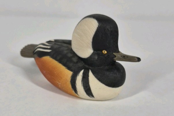 Hooded Merganser Duck Decoy George Kruth Danbury Mint North American Ducks