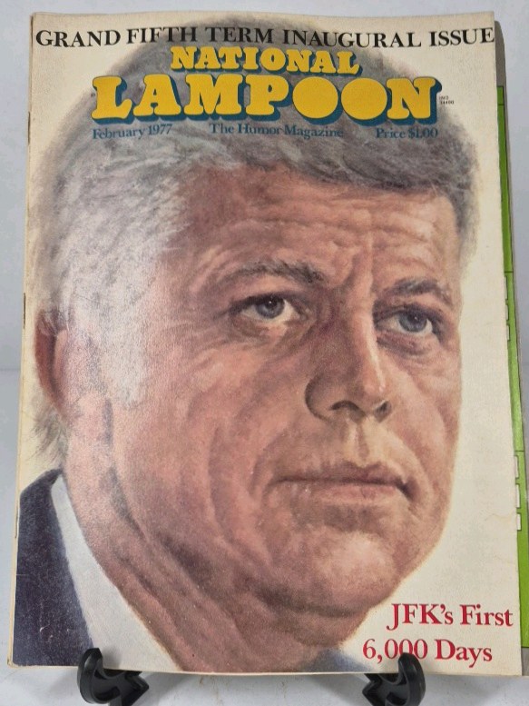 National Lampoon February 1977 Magazine Grand Fifth Term Inaugural Issue JFK Cover