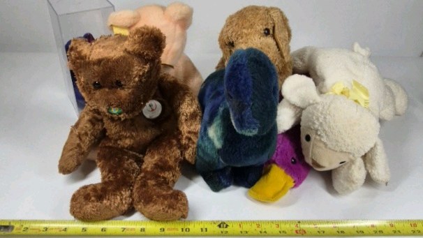 Ty Beanie Babies Princess Diana Bear Plush Lot with Assorted Plush Animals