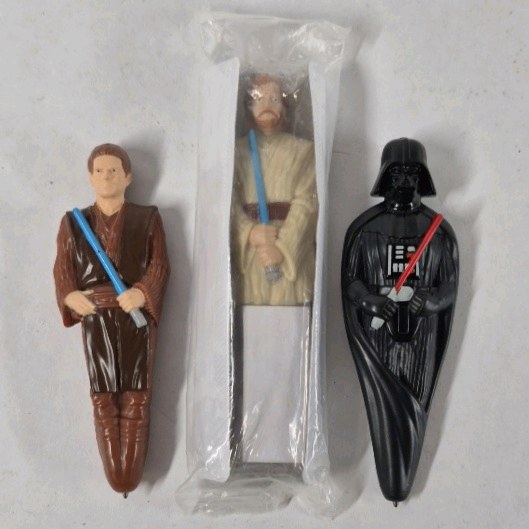 Star Wars Character Pen Lot Darth Vader Obi-Wan Kenobi Anakin Skywalker Pens