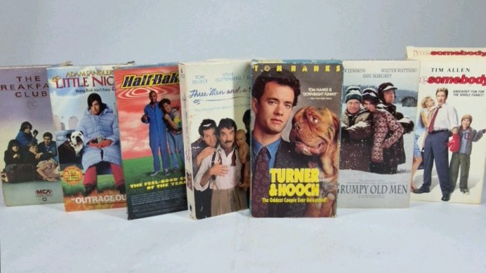 VHS Movie Lot Turner and Hooch Grumpy Old Men Breakfast Club Little Nicky Comedy Films