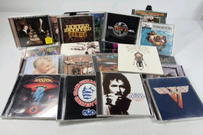 CD Music Lot Boston Van Halen Lynyrd Skynyrd Gordon Lightfoot Classic Rock Albums