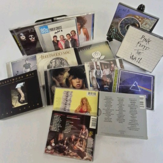 Rock Pop CD Lot Pink Floyd The Wall Fleetwood Mac Paula Abdul 80s Music Albums