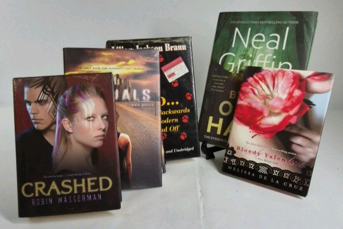 Book Lot Crashed Robin Wasserman Neal Griffin Bloody Valentine Dan Wells Fiction Novels