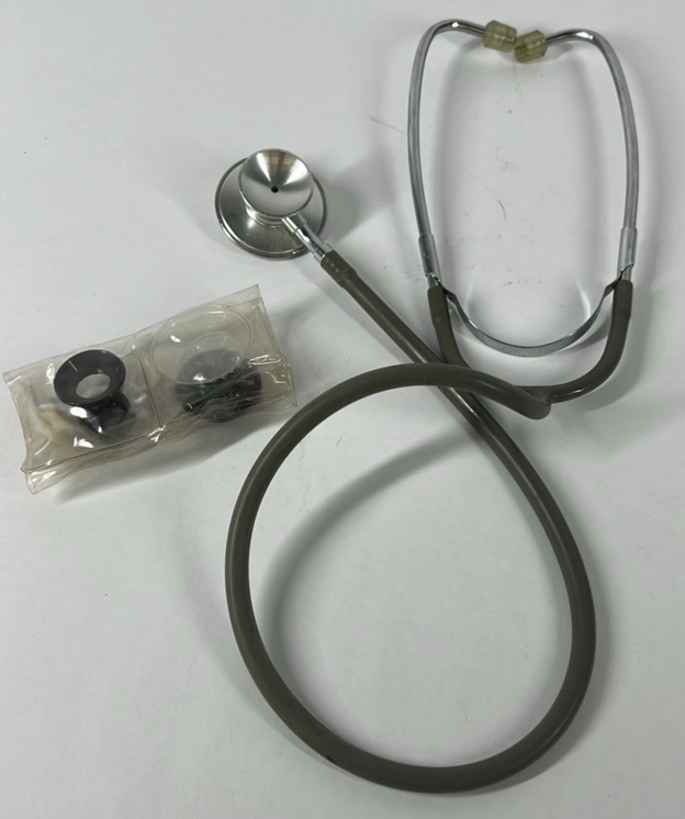 Vintage Metal Stethoscope Medical Instrument