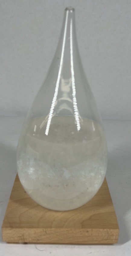 Storm Glass Weather Predictor Teardrop Glass Barometer Crystal Desk Decor