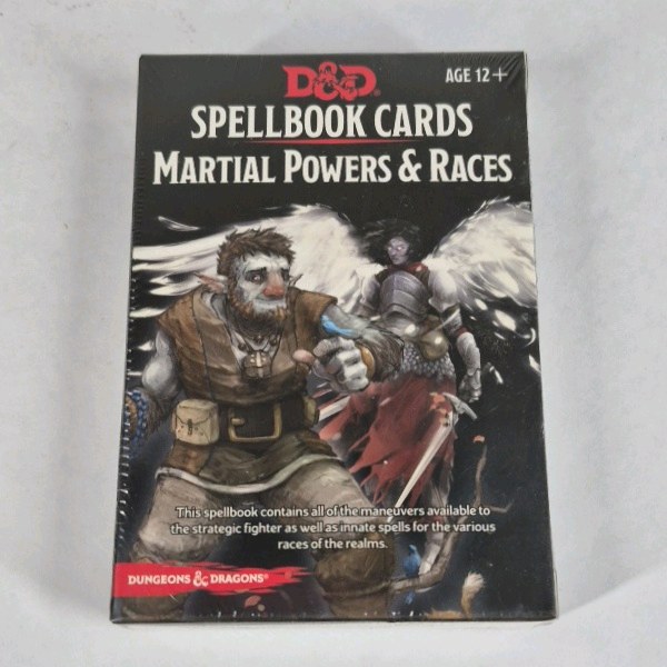 Dungeons & Dragons Spellbook Cards Martial Powers & Races D&D Set