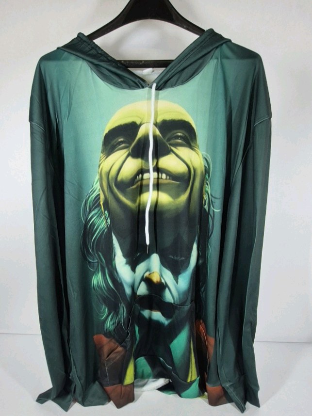 The Mask Jim Carrey Graphic Hoodie Green Movie Pullover Sweatshirt XXL