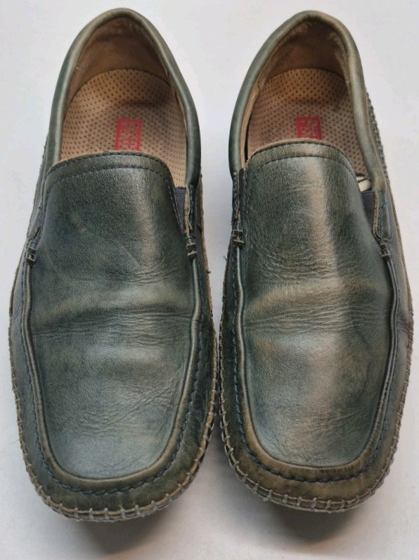 Pikolinos Leather Slip On Loafers Casual Comfort Shoes Green Mens Size 8