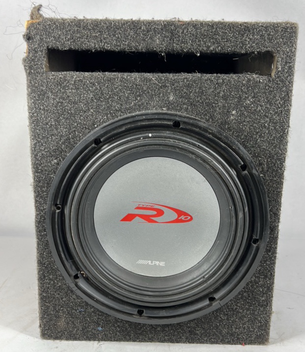 Alpine Type R 10 Subwoofer Ported Box Enclosure Car Audio Bass Speaker in Box