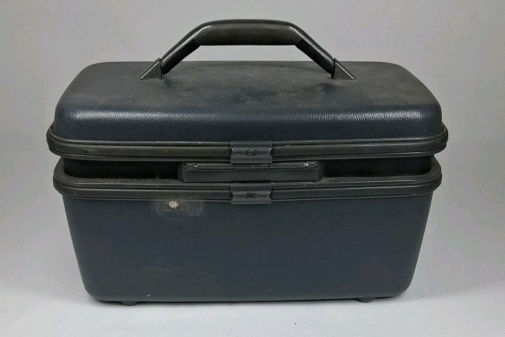 Vintage Samsonite System 4 Train Case Hard Shell Cosmetic Travel Case USA
